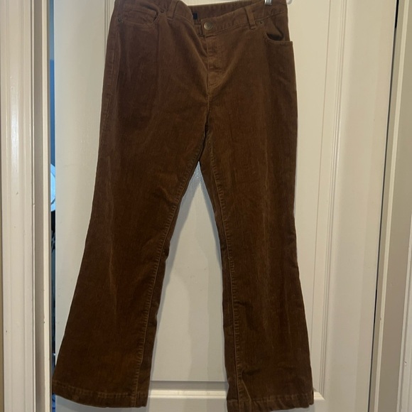 Land’s End Caramel Corduroy Flare Pant - Picture 1 of 5